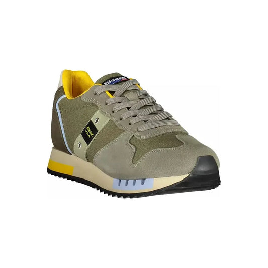 Blauer Emerald Elegance Sneaker with Contrast Detailing Blauer