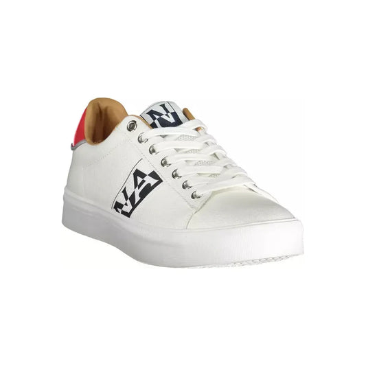 Napapijri Sleek White Sneakers with Contrasting Details Napapijri