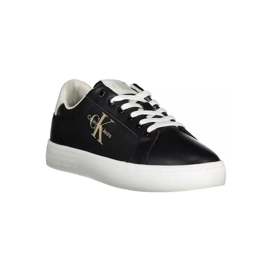 Calvin Klein Sleek Recycled Sports Sneakers in Jet Black Calvin Klein