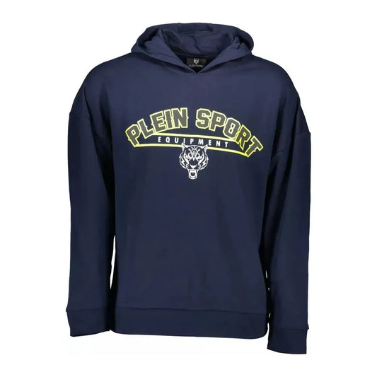 Plein Sport Sleek Long-Sleeved Hooded Sweatshirt with Print Plein Sport