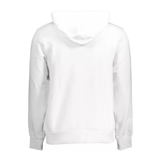 Cavalli Class White Cotton Men Sweater Cavalli Class