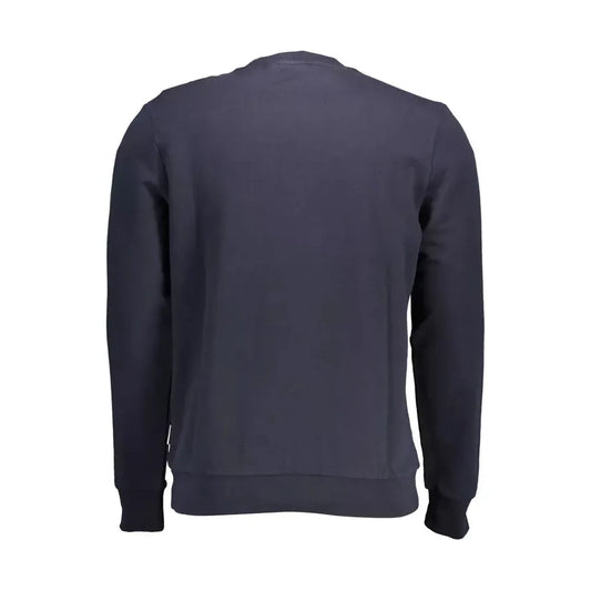 Napapijri Sleek Blue Round Neck Cotton Sweatshirt Napapijri