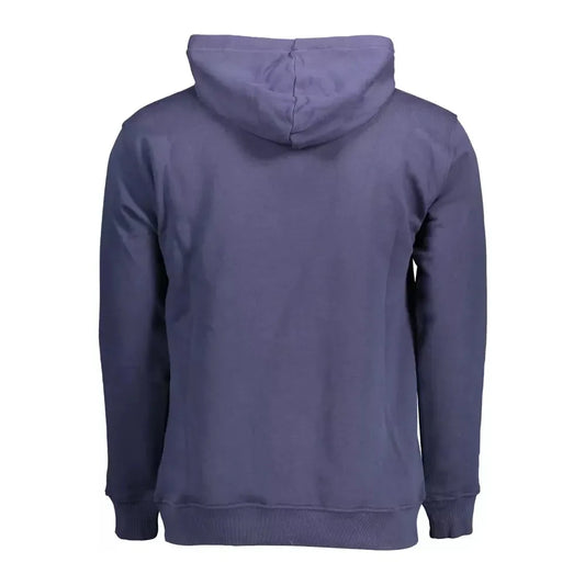 North Sails Elegant Blue Cotton Hooded Sweater North Sails