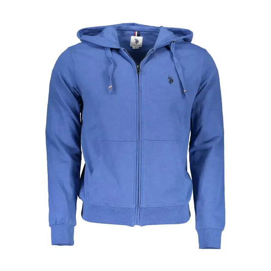 U.S. POLO ASSN. Chic Blue Cotton Hooded Sweatshirt U.S. POLO ASSN.