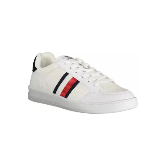 Tommy Hilfiger Eco-Conscious White Sneakers with Logo Accent Tommy Hilfiger