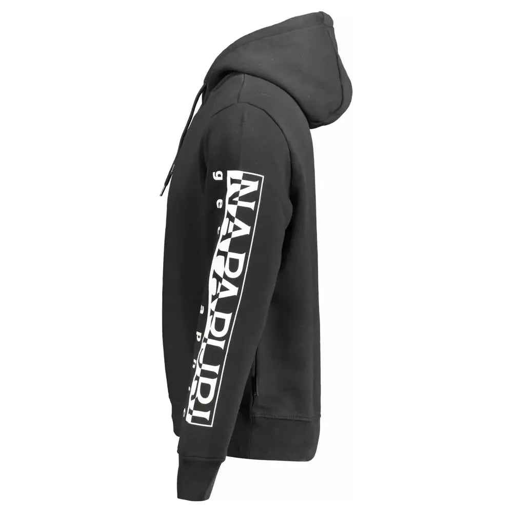 Napapijri Sleek Hooded Sweatshirt with Signature Print Napapijri