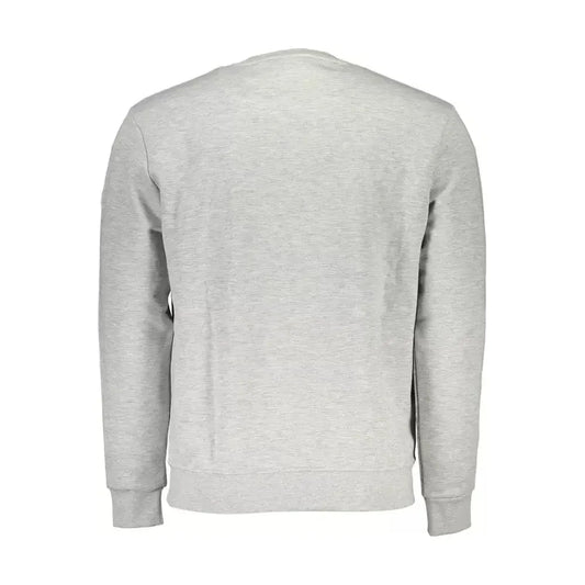 North Sails Gray Cotton Men Sweater North Sails