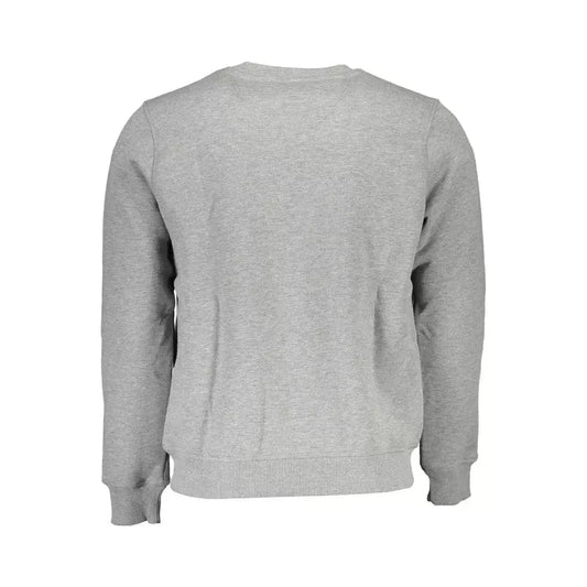 North Sails Gray Cotton Men Sweater North Sails