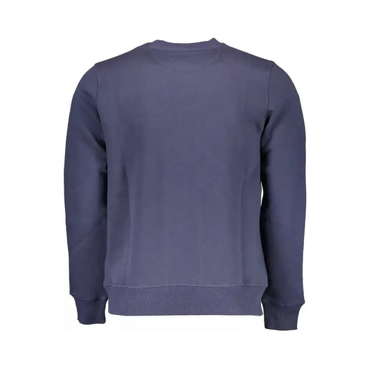 North Sails Chic Blue Crewneck Sweater with Logo Detail North Sails