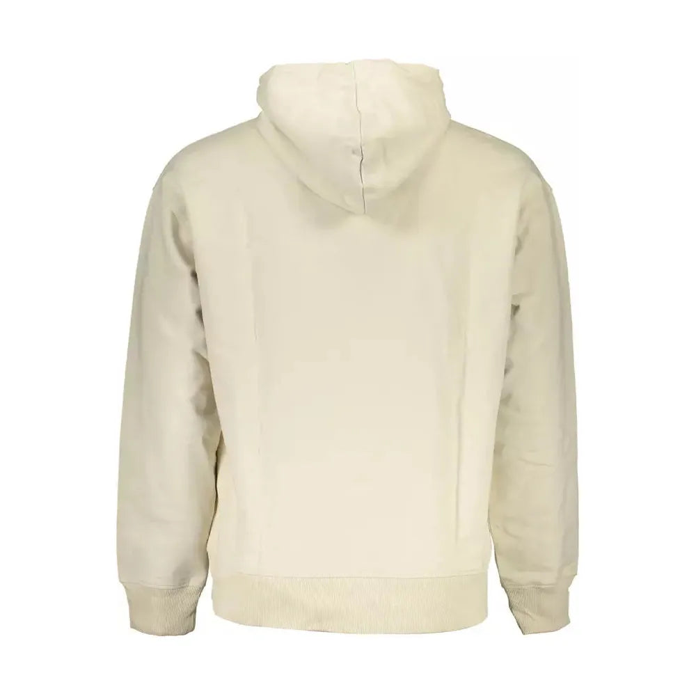 Calvin Klein Beige Long-Sleeved Hooded Sweatshirt Calvin Klein