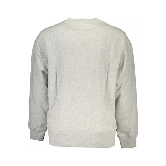 Tommy Hilfiger Chic Gray Crew Neck Embroidered Sweatshirt Tommy Hilfiger