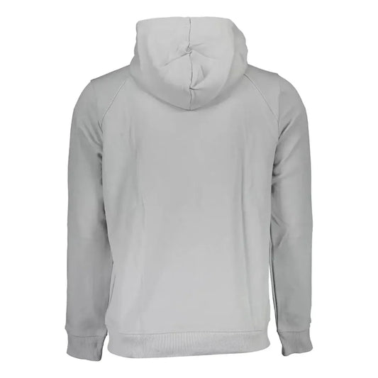 Calvin Klein Sleek Gray Reflective Logo Hoodie Calvin Klein