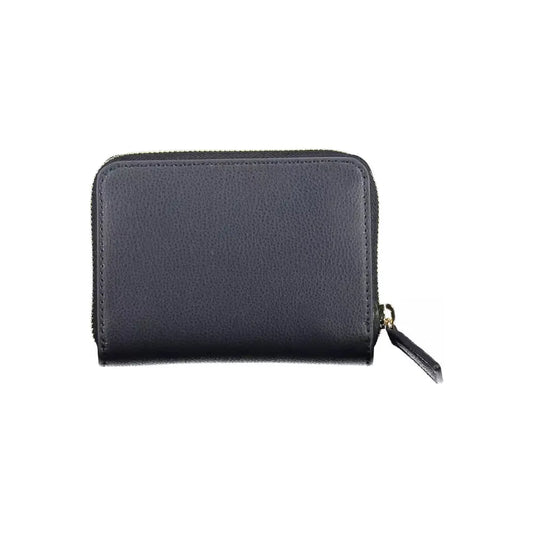 Tommy Hilfiger Elegant Blue Zip Wallet with Contrasting Details Tommy Hilfiger