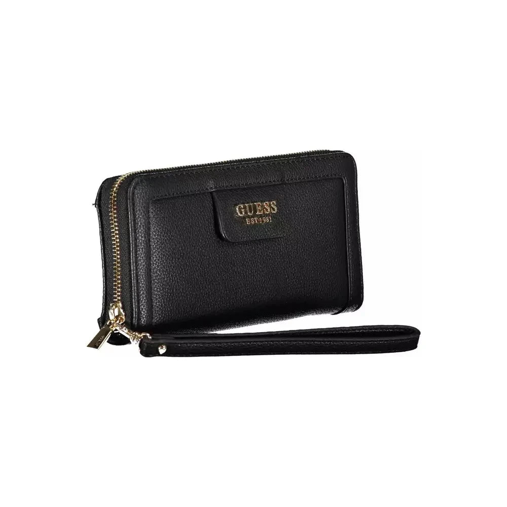 Guess Jeans Chic Black Multi-Compartment Wallet Guess Jeans