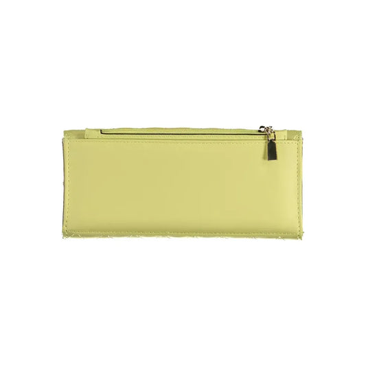 Guess Jeans Chic Sunshine Yellow Tri-Fold Wallet Guess Jeans