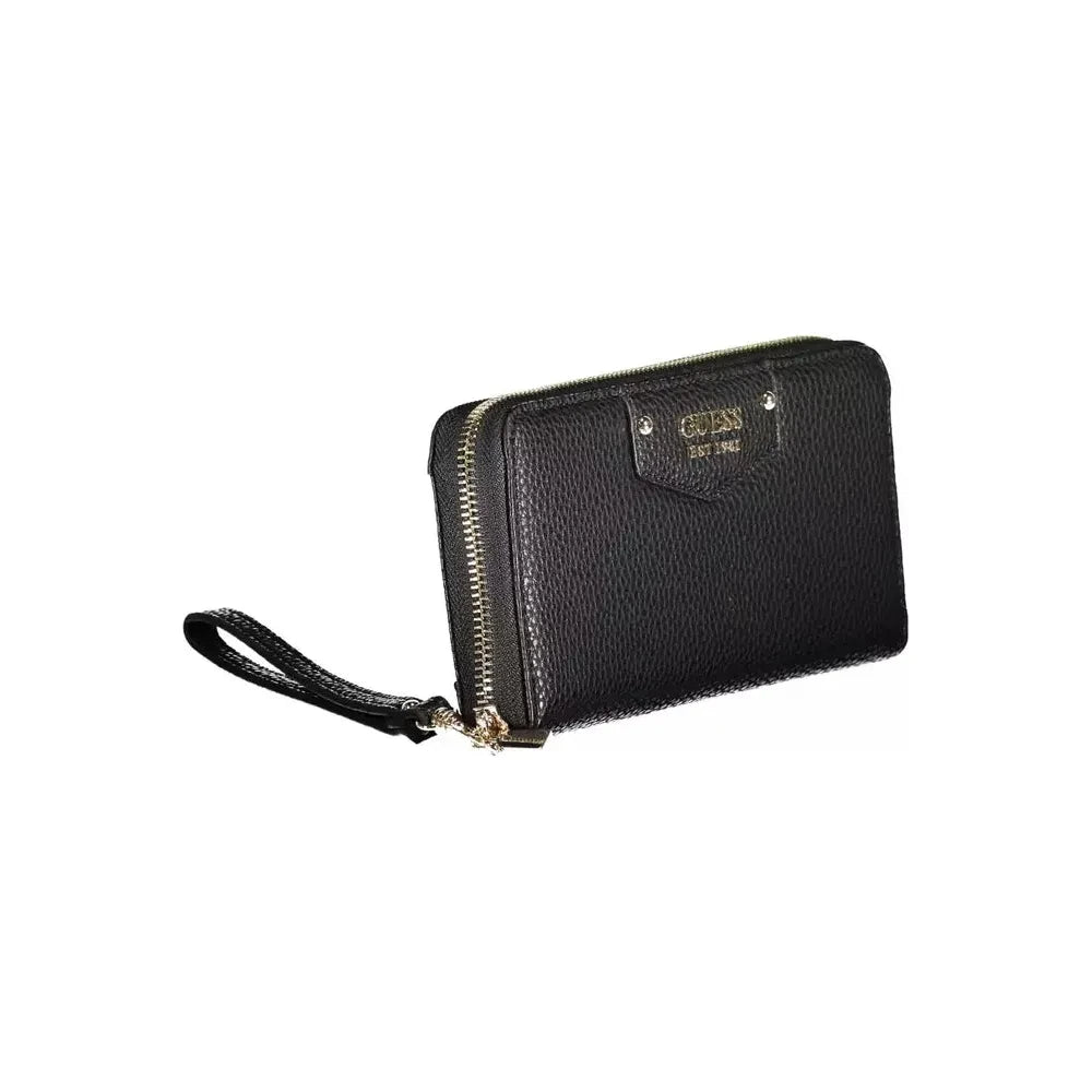 Guess Jeans Sleek Black Multi-Compartment Wallet Guess Jeans