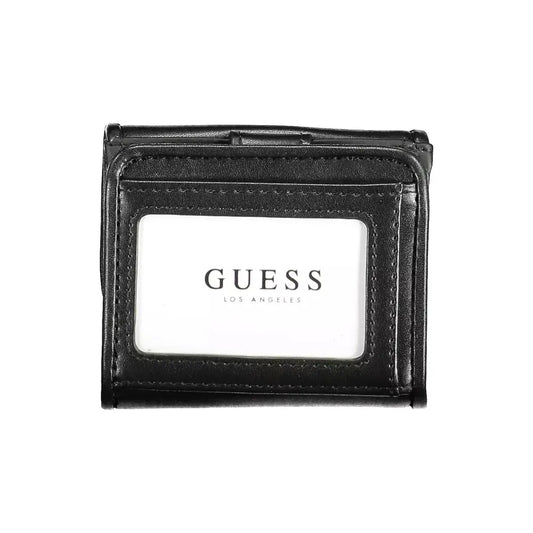 Guess Jeans Black Polyethylene Women Wallet Guess Jeans