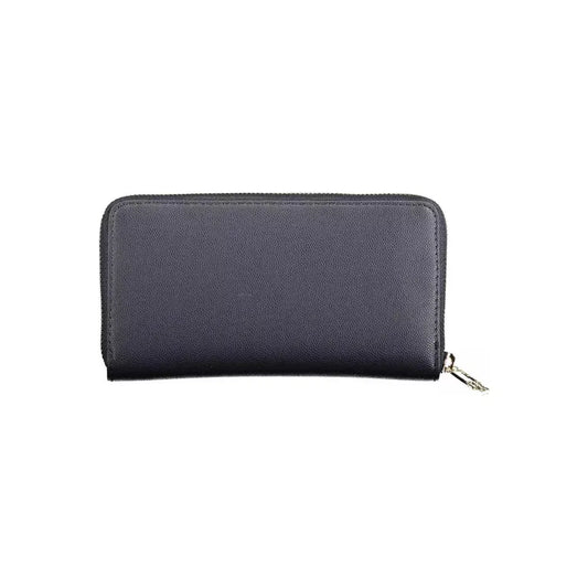 Tommy Hilfiger Elegant Blue Polyethylene Wallet with Logo Detail Tommy Hilfiger