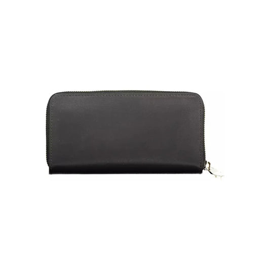 Tommy Hilfiger Sleek Black Nylon Compact Wallet Tommy Hilfiger