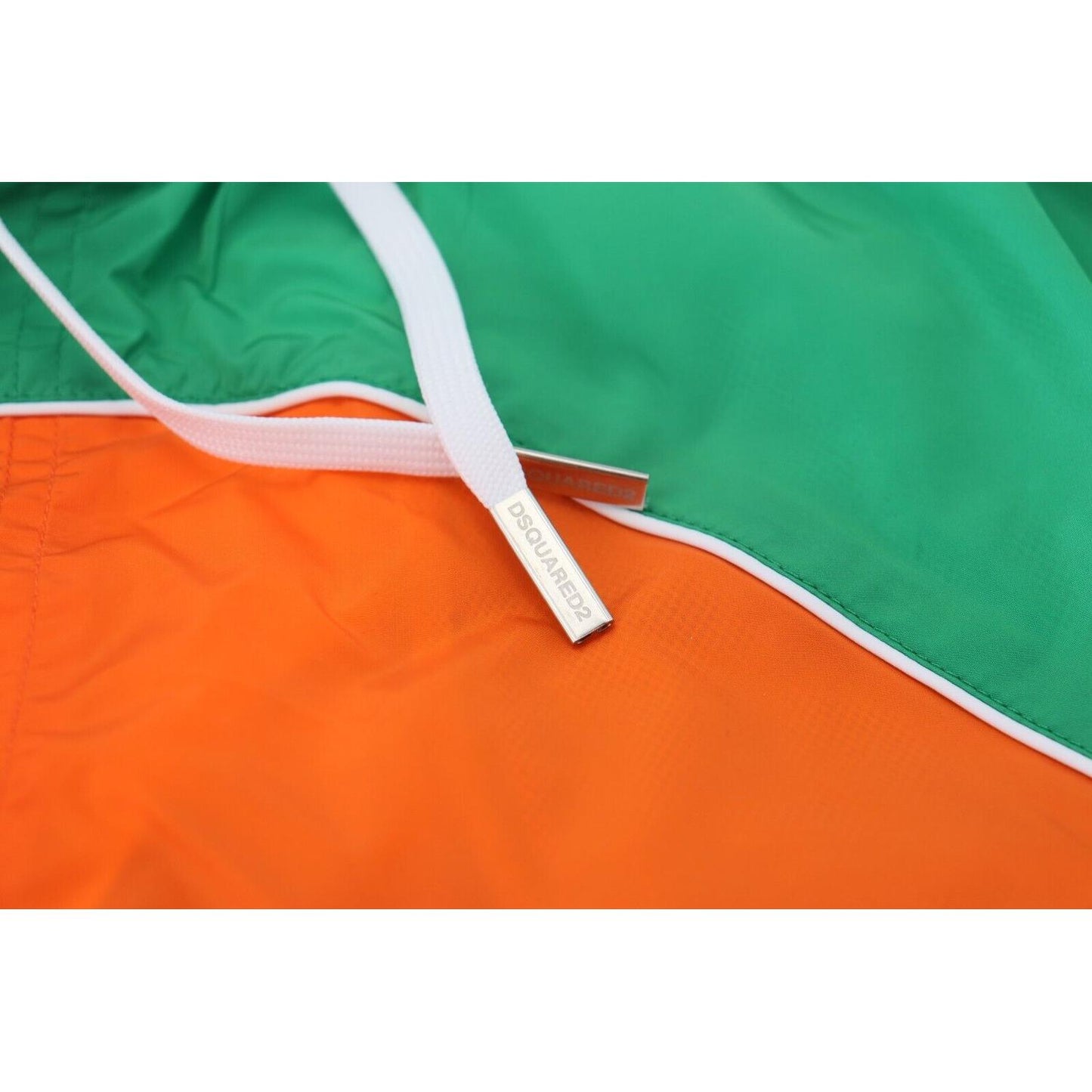 Dsquared² Multicolor Logo Print Men Beachwear Swimwear Short