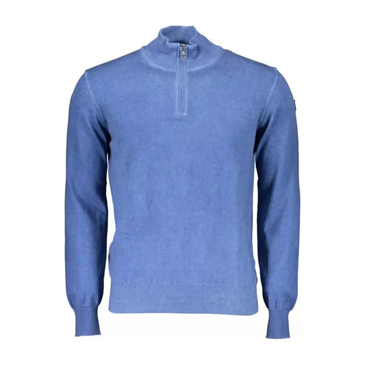 North Sails Elegant Long-Sleeved Half-Zip Blue Sweater North Sails