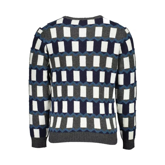 Gant Blue Wool Men Sweater Gant