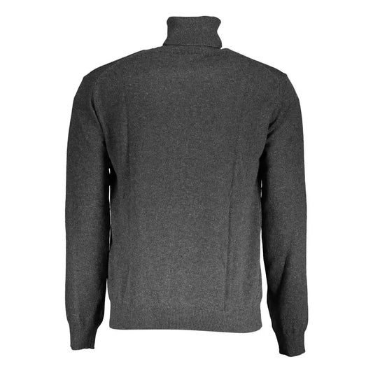 La Martina Gray Wool Men Sweater La Martina