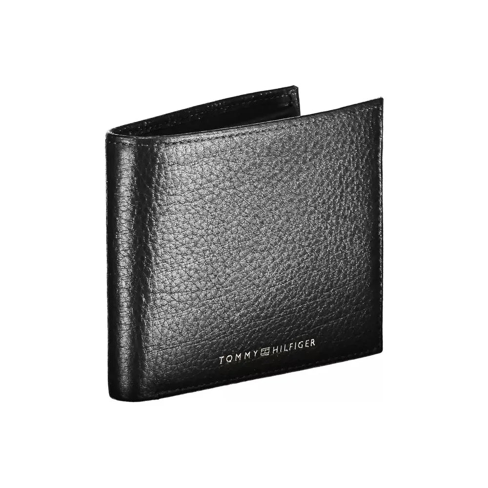 Tommy Hilfiger Black Leather Men Wallet Tommy Hilfiger