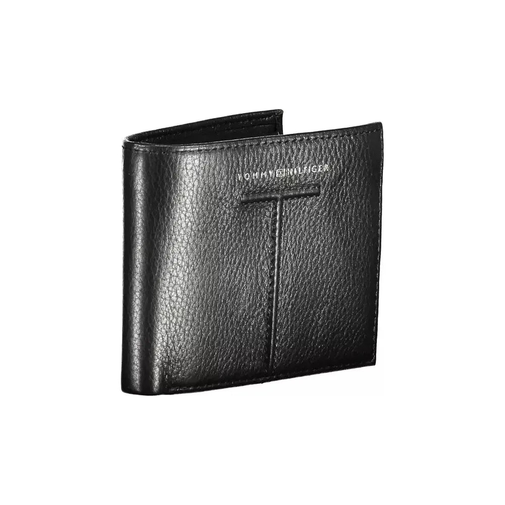 Tommy Hilfiger Black Leather Men Wallet Tommy Hilfiger