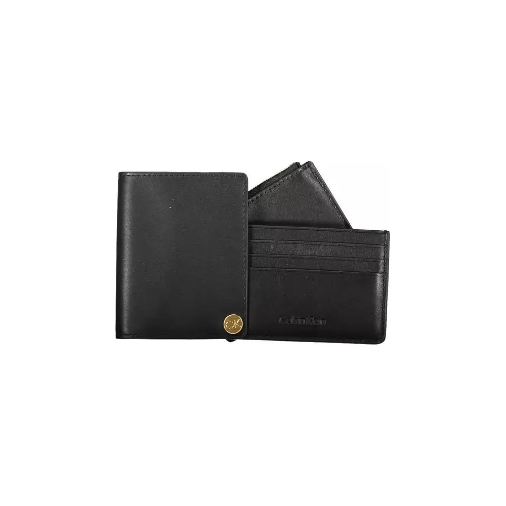 Calvin Klein Black Leather Men Wallet Calvin Klein