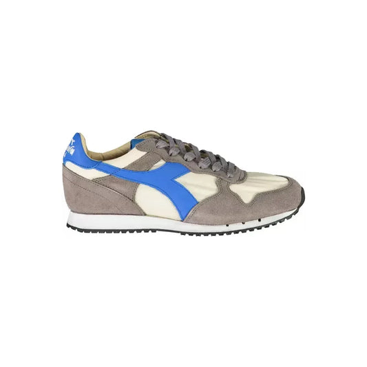 Diadora Chic Gray Leather Blend Sneakers Diadora