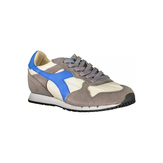 Diadora Chic Gray Leather Blend Sneakers Diadora