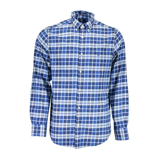 Gant Classic Blue Cotton Long Sleeve Shirt Gant