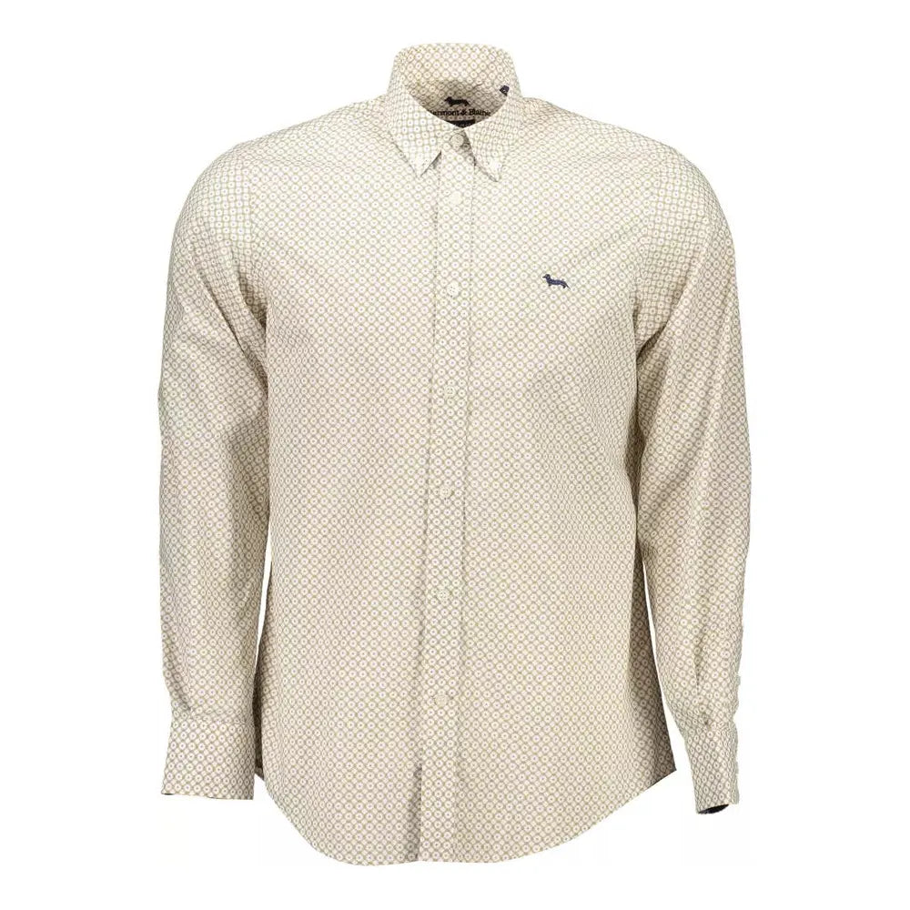 Harmont & Blaine Elegant White Cotton Long Sleeve Shirt Harmont & Blaine