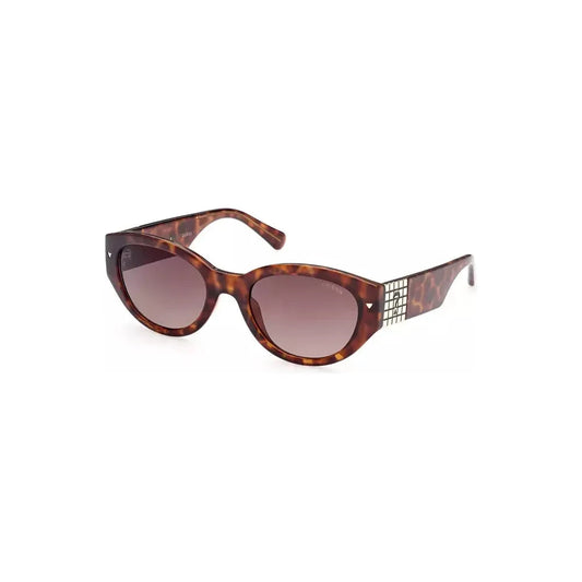 Guess Jeans Chic Teardrop Brown Lens Sunglasses Guess Jeans