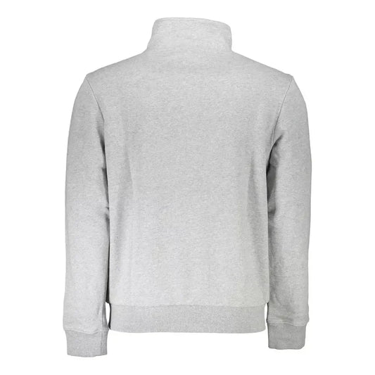 Napapijri Gray Cotton Men Sweater Napapijri