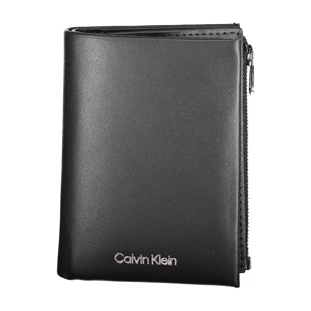 Calvin Klein Elegant Black Leather Wallet with RFID Block Calvin Klein