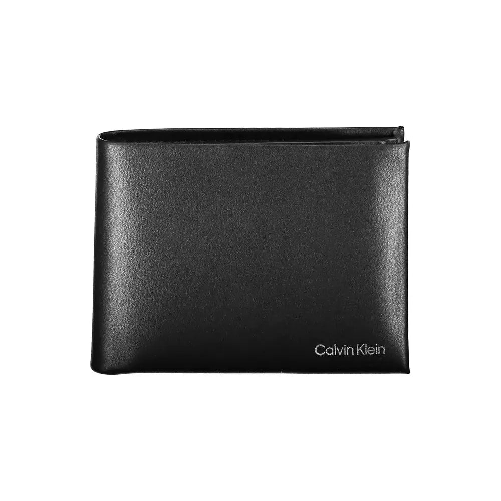 Calvin Klein Sleek Black Leather Wallet with Coin Purse Calvin Klein