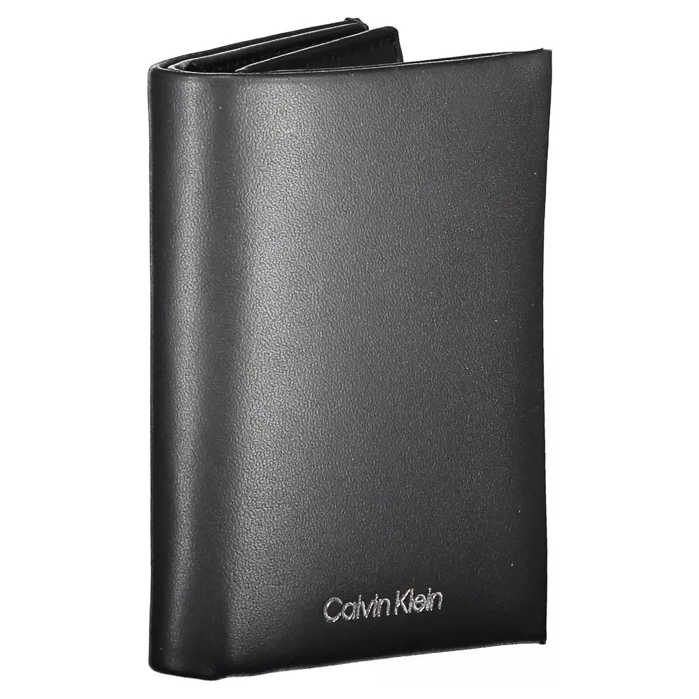 Calvin Klein Elegant Black Leather Wallet with RFID Block Calvin Klein