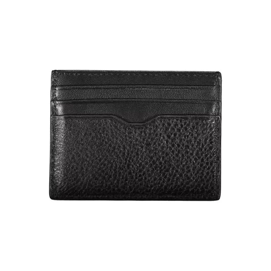 Tommy Hilfiger Sleek Leather Card Holder with Contrast Detail Tommy Hilfiger