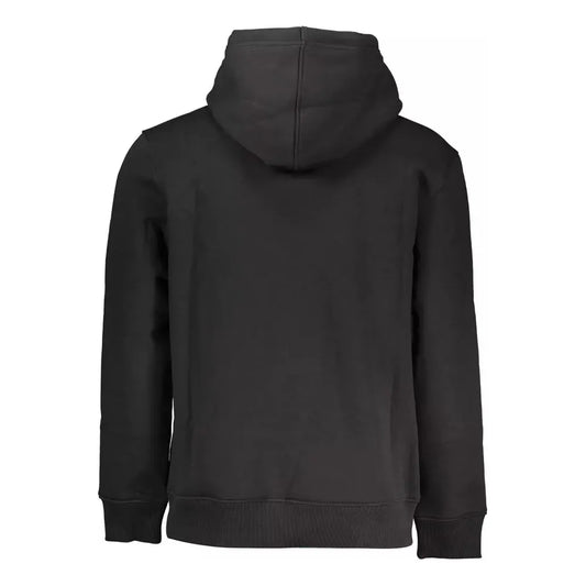 Calvin Klein Sleek Hooded Sweatshirt in Black Calvin Klein