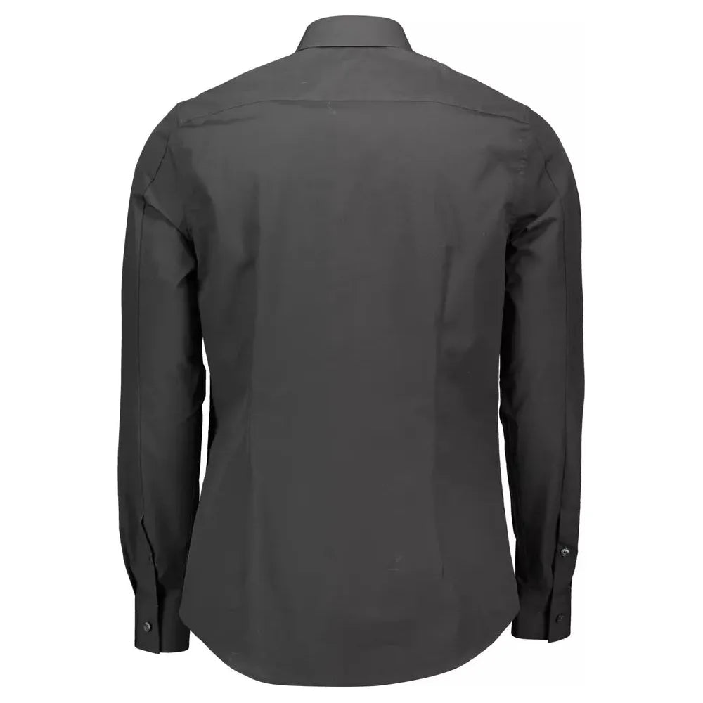 Calvin Klein Sleek Black Slim Fit Designer Shirt Calvin Klein