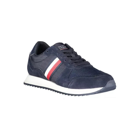 Tommy Hilfiger Eco-Conscious Blue Sneakers with Logo Detailing Tommy Hilfiger