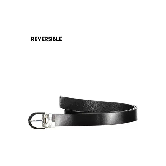 Calvin Klein Elegant Reversible Black Belt with Metal Buckle Calvin Klein