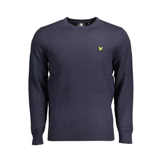 Lyle & Scott Chic Blue Round Neck Sweater Lyle & Scott