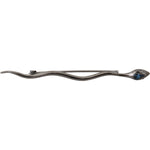 Dolce & Gabbana Silver Brass Crystal Spilla Serpente Brooch Pin Brooch