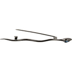 Dolce & Gabbana Silver Brass Crystal Spilla Serpente Brooch Pin Brooch