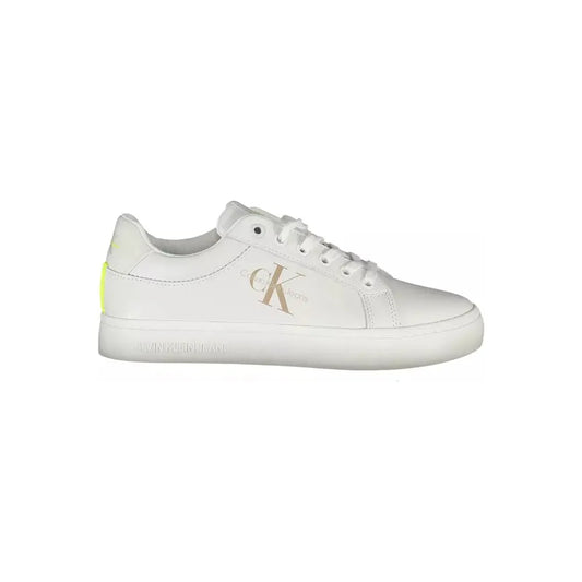 Calvin Klein Sleek White Sneakers with Eco-Friendly Twist Calvin Klein