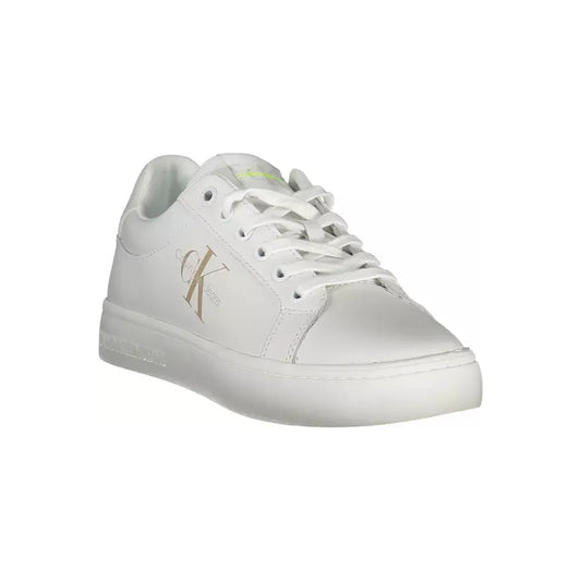 Calvin Klein Sleek White Sneakers with Eco-Friendly Twist Calvin Klein