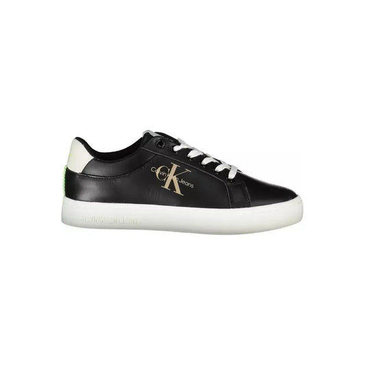 Calvin Klein Chic Black Contrasting Sporty Sneakers Calvin Klein